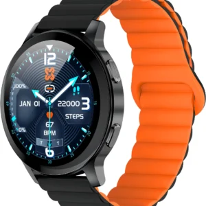 Smartwatch Xinji Cobee C3 – Bluetooth, IP68 - Pulseira Preto/Laranja