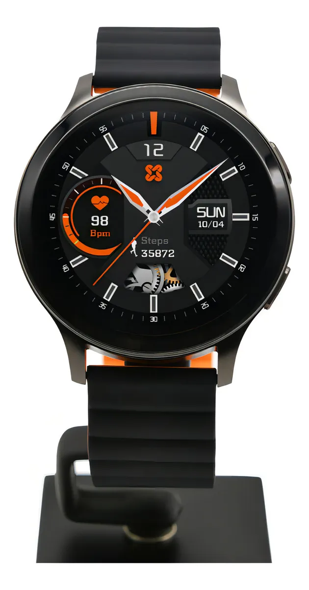 Smartwatch Xinji Cobee C3 – Bluetooth, IP68 - Pulseira Preto/Laranja - Imagem 2