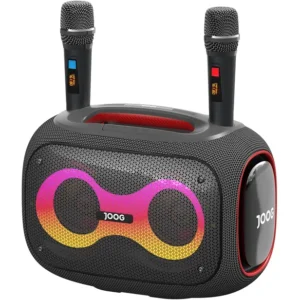 Speaker Joog Pair 1000 – 130W de Potência, 2 Microfones Sem Fio, IPX6, Bluetooth 5.3 e Tripé SPS-502M