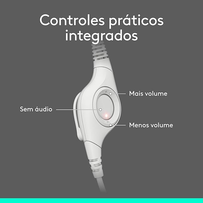 Headset Logitech H390 USB – Conforto Premium, Microfone com Redução de Ruído e Áudio Claro para Trabalho e Estudos - Imagem 7