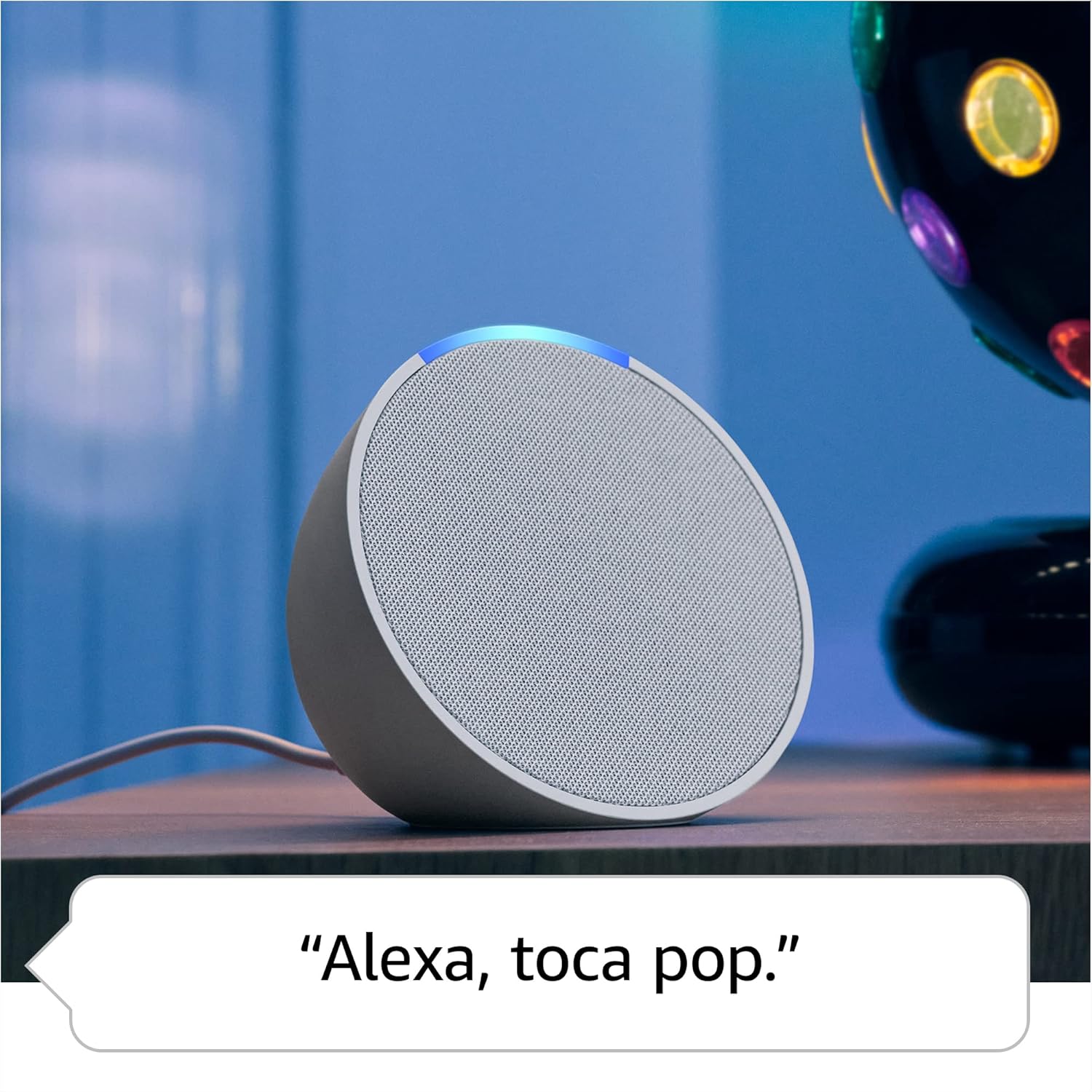 Echo Pop (Geração mais recente) | Smart speaker compacto com som envolvente e Alexa | Cor Branca - Imagem 4