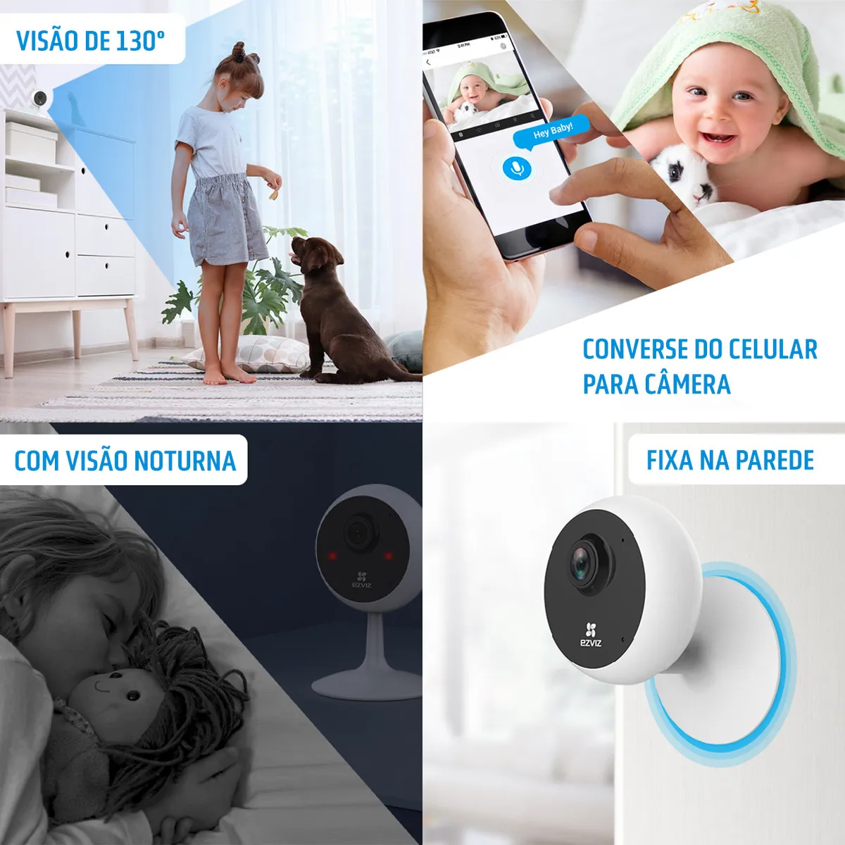 Câmera Wi-Fi Interna de Alta Resolução - HD 720p - Ezviz - Imagem 5