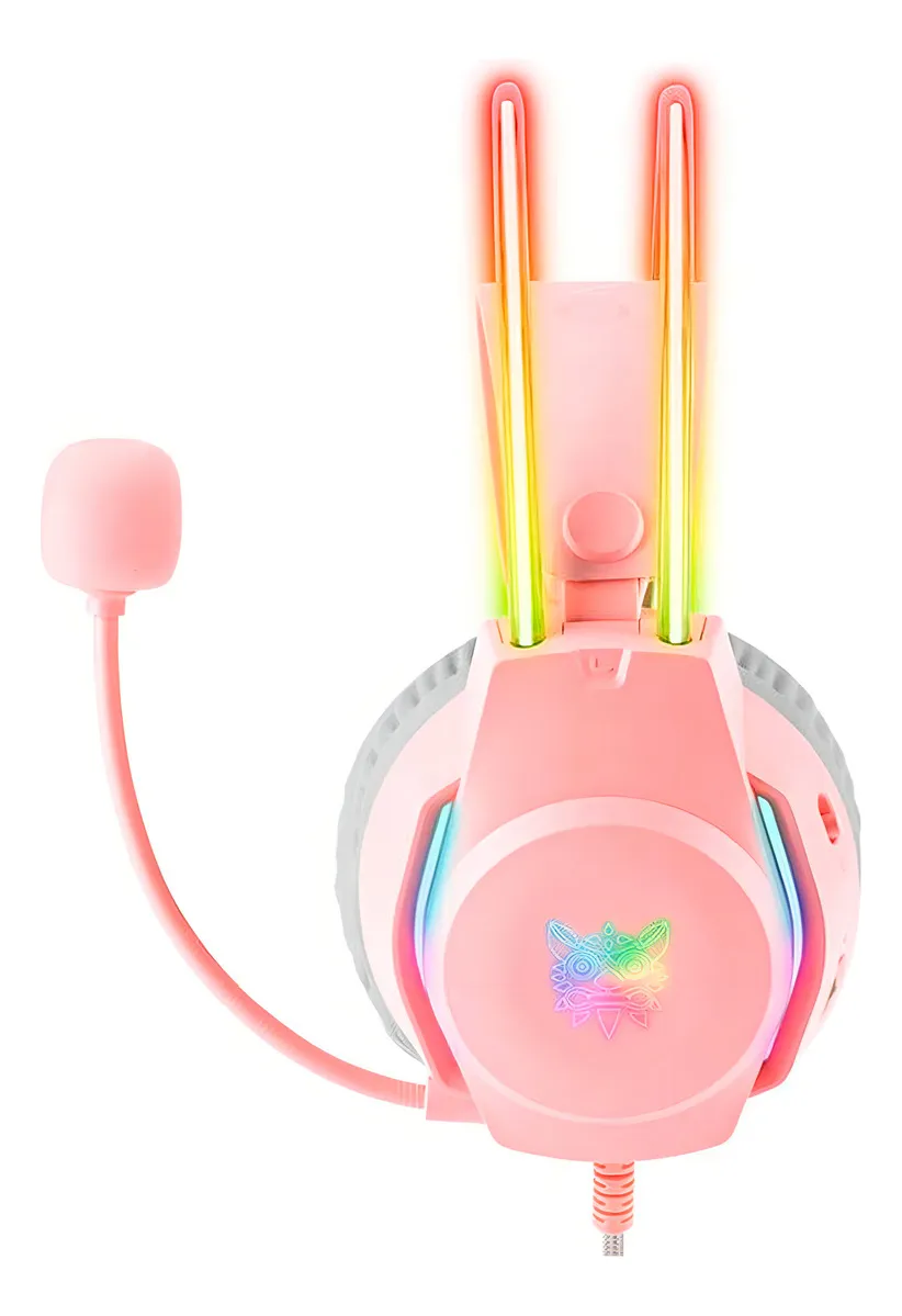 Headset Gamer ONIKUMA X26 – Rosa, RGB, Som Estéreo Surround e Microfone com Alta Clareza - Imagem 2