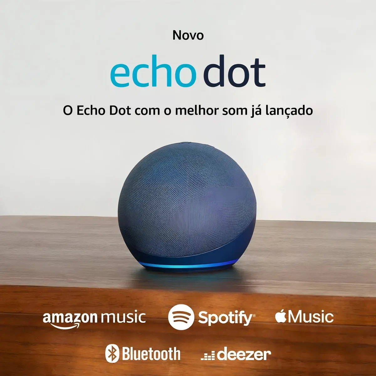 Echo Dot 5ª Geração – Alexa, Bluetooth, Wi-Fi Dual Band – Azul Marinho - Imagem 2