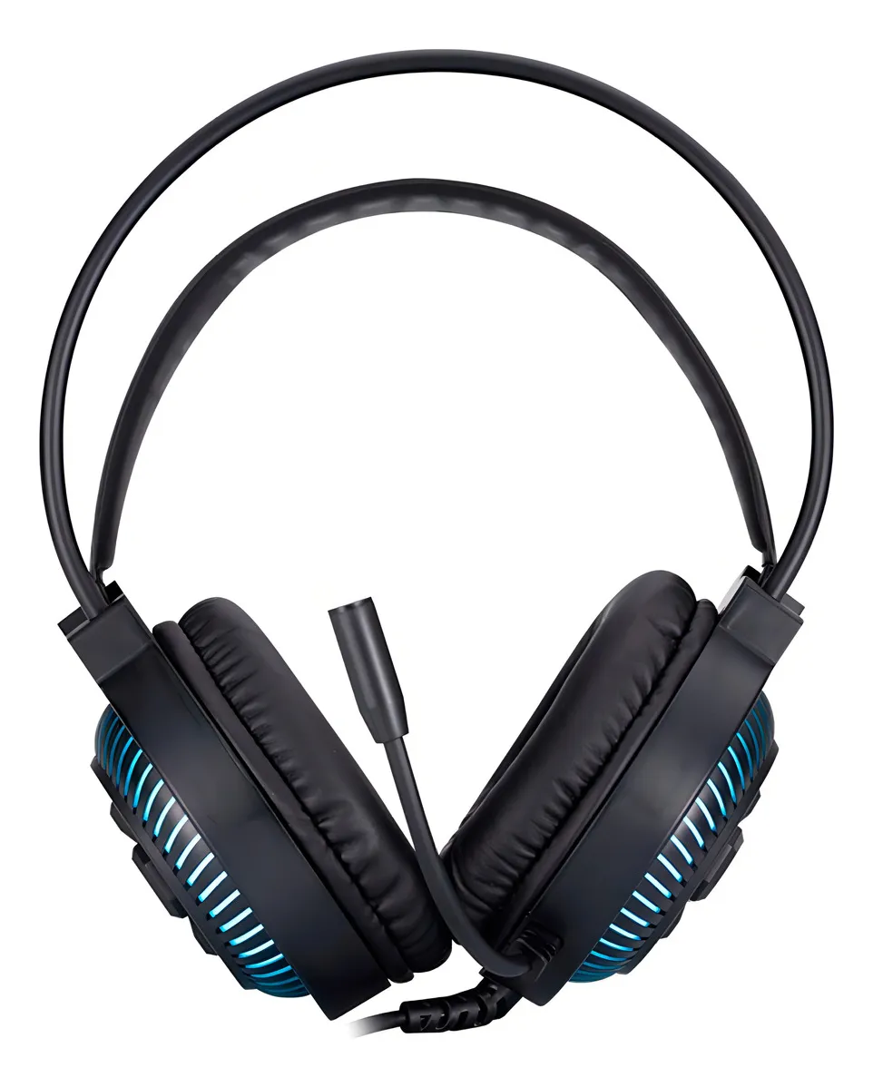 Headset Gamer HP DHE-8001U – Som Imersivo, Iluminação LED e Conforto para Longas Sessões de Jogo - Imagem 3