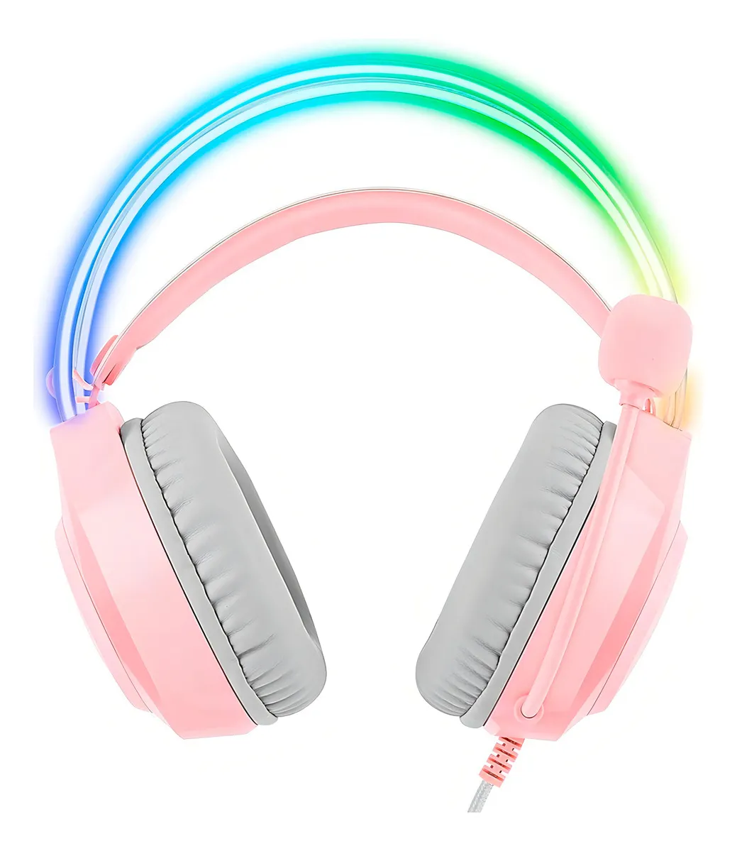 Headset Gamer ONIKUMA X26 – Rosa, RGB, Som Estéreo Surround e Microfone com Alta Clareza - Imagem 3