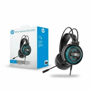 Headset Gamer HP DHE-8001U – Som Imersivo, Iluminação LED e Conforto para Longas Sessões de Jogo