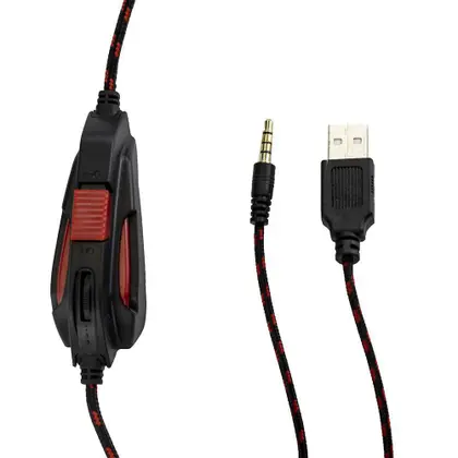 Fone de Ouvido Headset Gamer Sate Preto/Vermelho AE-361R - Imagem 2